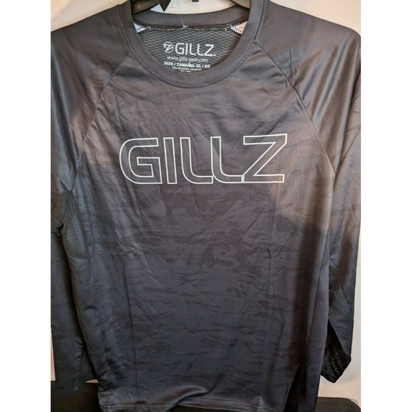 Gillz Mens LS UV Tournament Series V2 Black Camo L/S Fishing Shirt Sz XL - Picture 3 of 4